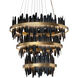 Icarus LED Matte Black / Gold / Silver Chandelier Ceiling Light, Small